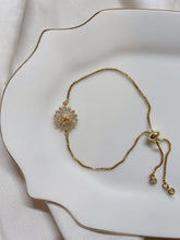 Load image into Gallery viewer, Dandelion Charm Bracelet - Gold Filled