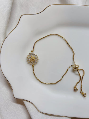 Dandelion Charm Bracelet - Gold Filled