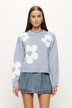 Load image into Gallery viewer, Marguerite Blue Sweater - Blue