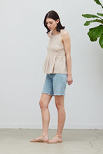 Load image into Gallery viewer, Smocked Stripe Top - Natural