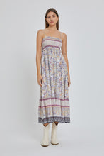 Load image into Gallery viewer, Smocked Printed Maxi Dress - Lilac