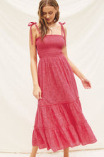 Load image into Gallery viewer, Maxi Flowy Dress - Pink Peacock
