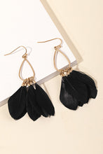 Load image into Gallery viewer, Teardrop Feather Earring - More Colors