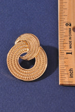 Load image into Gallery viewer, Weave Disc Earring - Gold