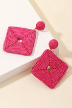 Load image into Gallery viewer, Diamond Raffia Earrings - More Colors