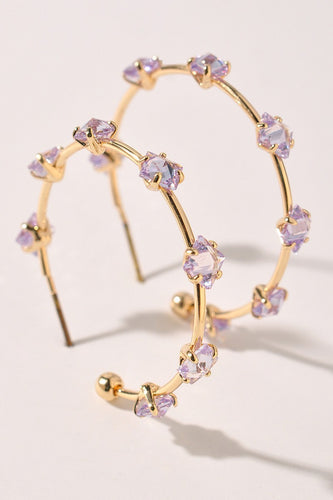 Crystal Open Hoop - More Colors