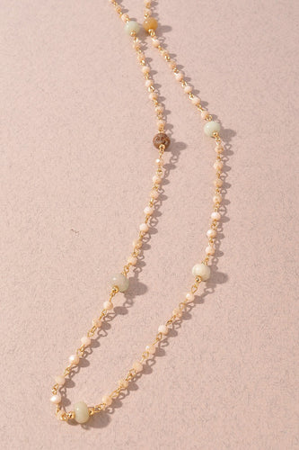 Beaded Station Necklace - Multi