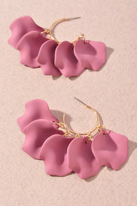 Smooth Petal Earrings- More Colors