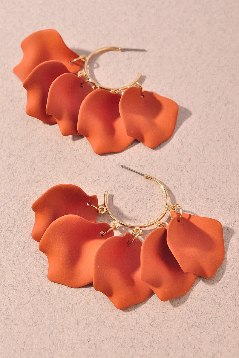 Smooth Petal Earrings- More Colors