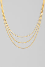 Load image into Gallery viewer, Layered Snake Chain Necklace
