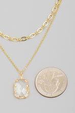 Load image into Gallery viewer, Layered Chain Clear Crystal Necklace