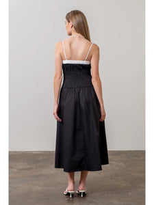 Smocked Midi Dress