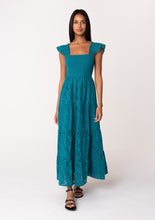 Load image into Gallery viewer, Tiered Smocked Maxi Dress - Teal