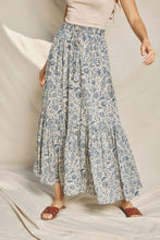 Load image into Gallery viewer, Sunsational Tiered Maxi Skirt - Vintage Blue