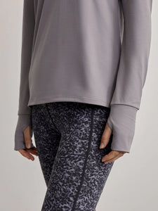 Cella Long Sleeve Tee - Grey Flannel