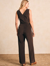 Load image into Gallery viewer, Stretch Cord Alina Jumpsuit - Chocolate