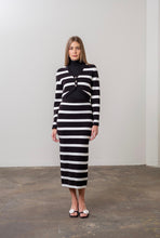 Load image into Gallery viewer, Stripe Crop Cardigan Skirt Set