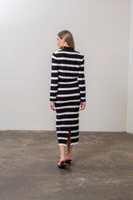 Load image into Gallery viewer, Stripe Crop Cardigan Skirt Set