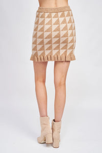 Blaise Mini Skirt - Taupe