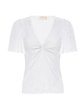 Load image into Gallery viewer, Dusty Twisted Flutter Sleeve - White