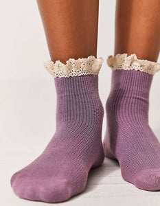 Beloved Waffle Knit Ankle Sock