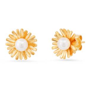 Pearl Daisy Studs