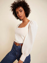 Load image into Gallery viewer, Laura Square Neck Femme Tee - Parchment