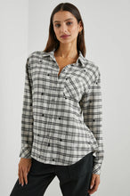 Load image into Gallery viewer, Milo Button Down - Ivory Check Stars
