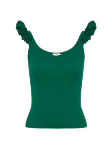 Celeste Tank Bubble Straps - Emerald