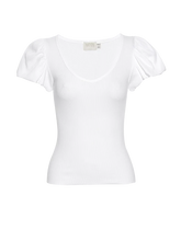 Load image into Gallery viewer, Nico Puff Sleeve V-Neck - White