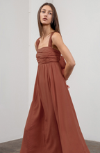 Load image into Gallery viewer, Irregular Pintucked Midi Dress