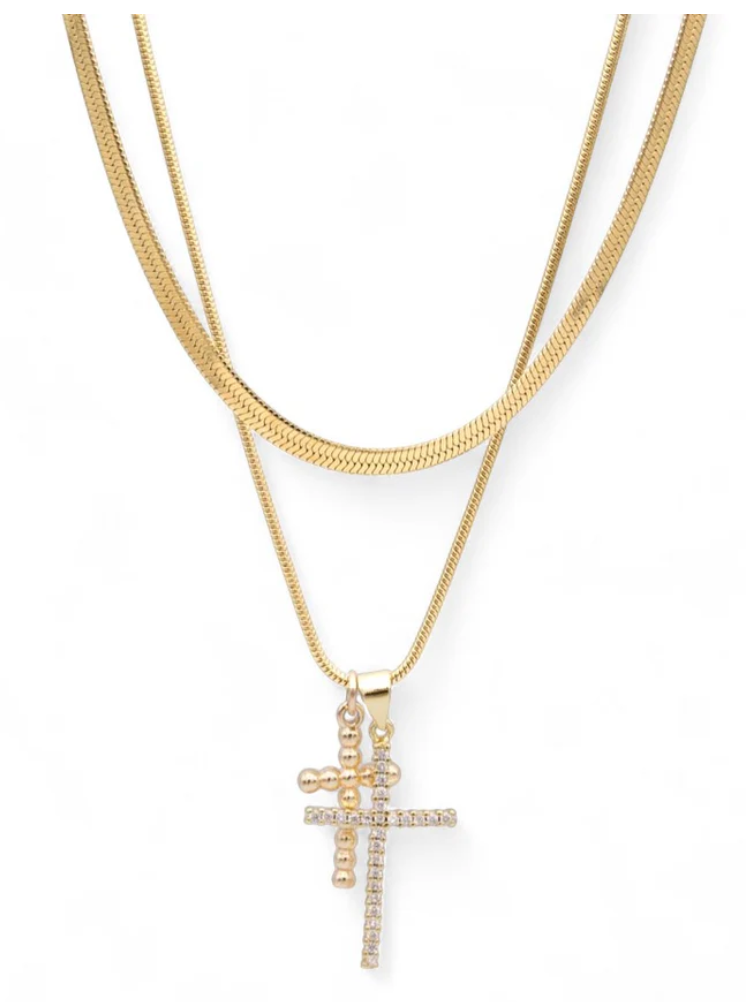 Double Crossed Necklace