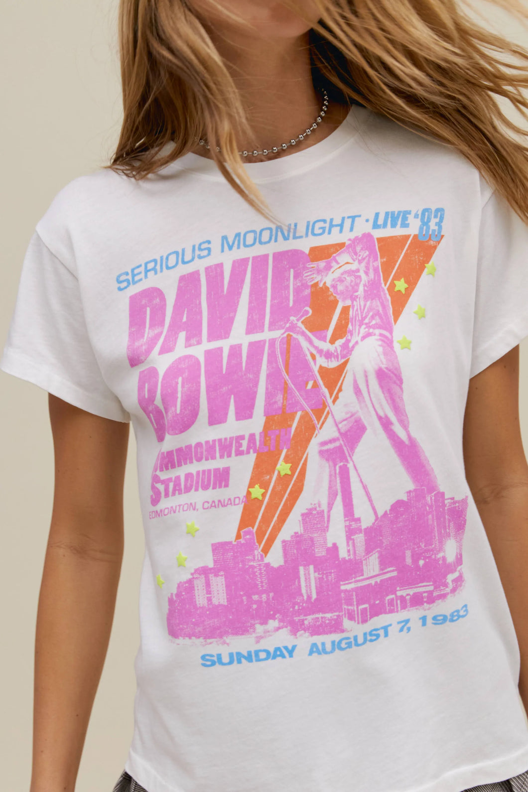 David Bowie Serious Moonlight '83 Tour Tee