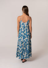 Load image into Gallery viewer, Tiered Maxi Dress - Dusty Teal Blue