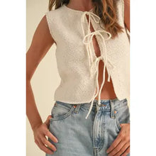 Load image into Gallery viewer, Knitted Tie Vest
