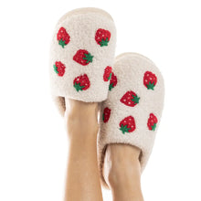 Load image into Gallery viewer, Strawberry Fuzzy Slippers