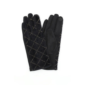 Diamond Pattern Gloves