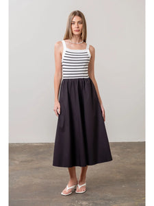 Striped Two Tone Dress