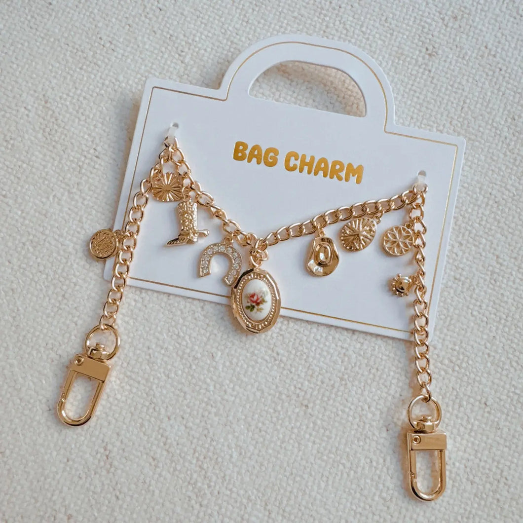 Cowboy Chain Bag Charm