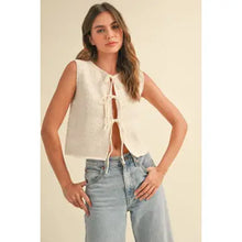 Load image into Gallery viewer, Knitted Tie Vest
