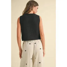 Load image into Gallery viewer, Knitted Tie Vest