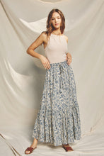 Load image into Gallery viewer, Sunsational Tiered Maxi Skirt - Vintage Blue
