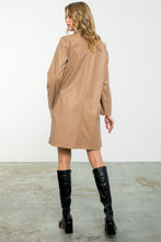 Load image into Gallery viewer, Leather Long Coat