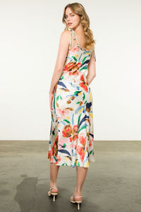 Tie Strap Print Dress