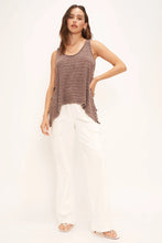Load image into Gallery viewer, Runaway Sweater Stripe Washed Tank - Maple