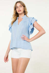Flutter Sleeve Top