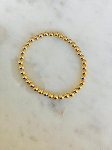 Gold-Filled Beaded Bracelet - 5mm