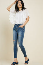 Load image into Gallery viewer, Ruffle Eyelet Sheer Lace Top - Off White