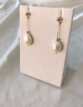 Load image into Gallery viewer, Pearl Drop Earrings - Gold Filled