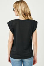 Load image into Gallery viewer, Padded Shoulder Sleeveless Top  - More Colors
